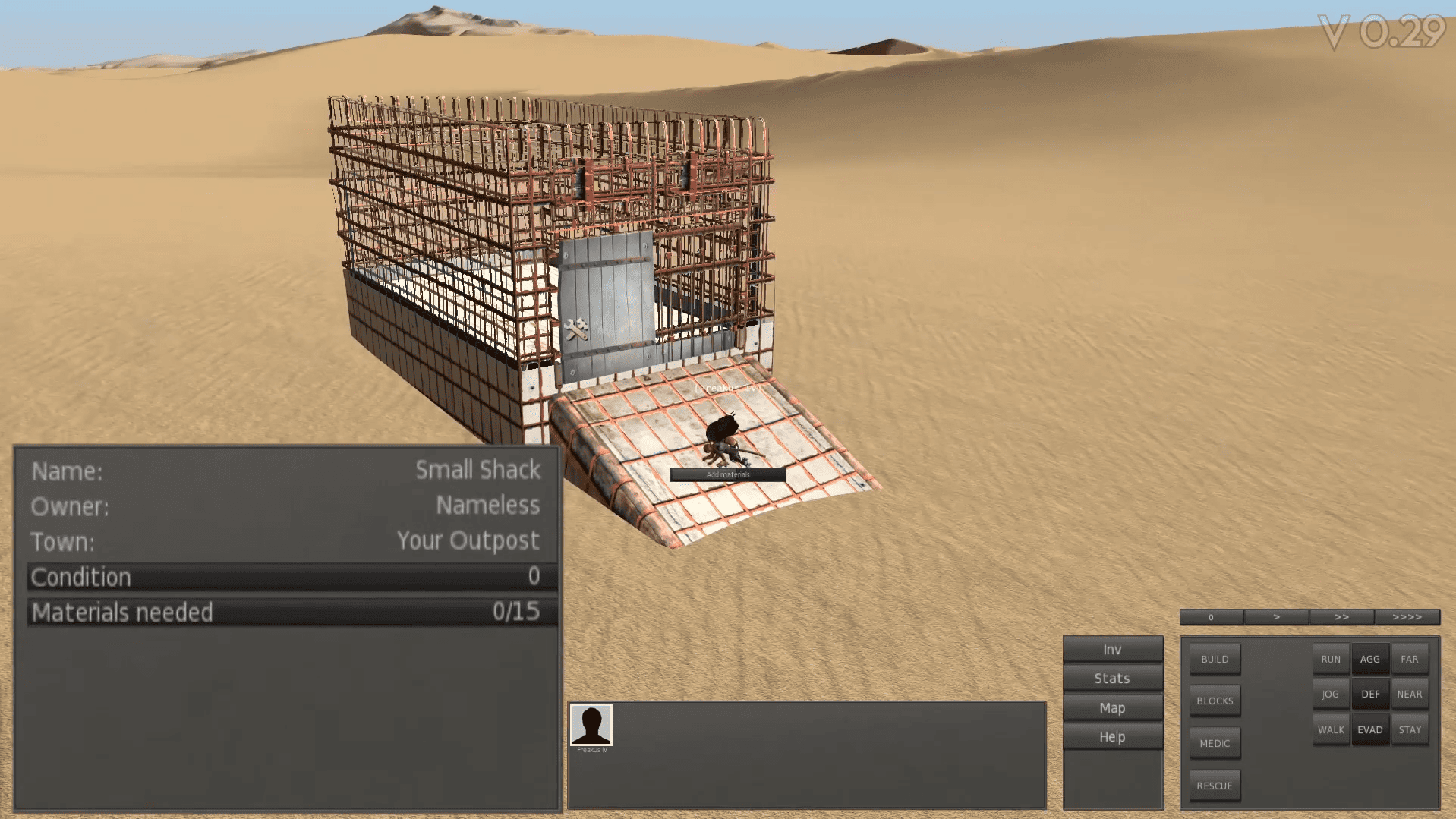 процесс постройки первой хижины в Kenshi