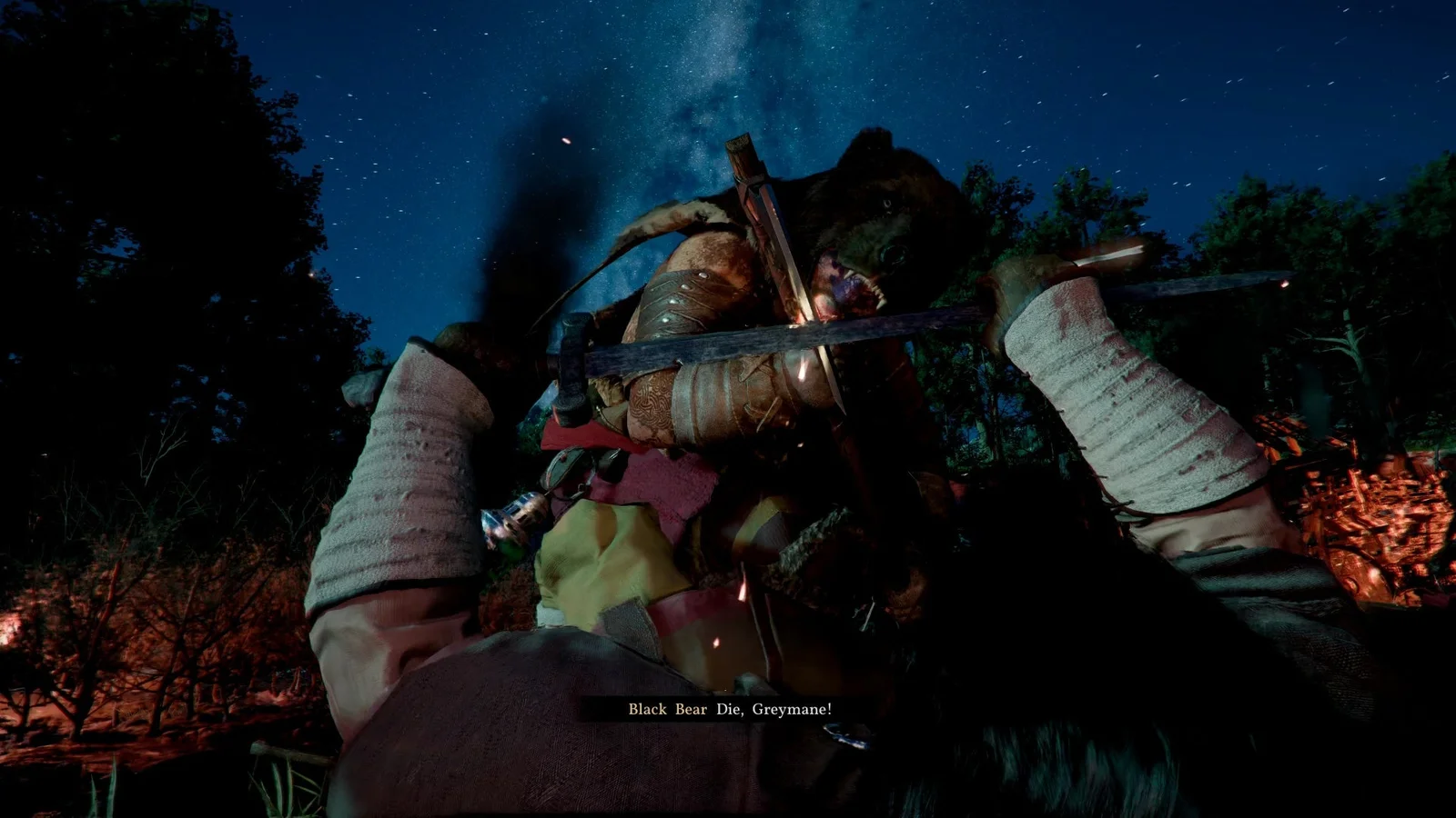 Вы останетесь один на один с семеркой жаждущих крови Черных Медведей