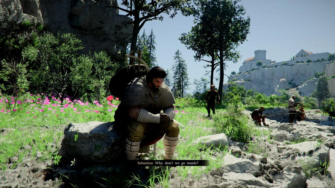 Клифф приходит в себя от голоса незнакомца, который интересуется, не витает ли воин в облаках