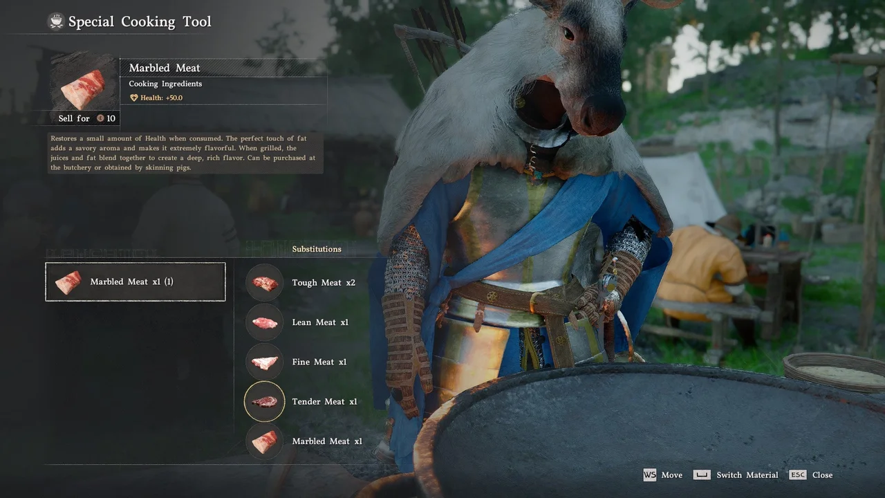 Абсолютно все съедобные припасы, которые вы кропотливо соберете во время своих странствий, строго распределены по шести основным категориям