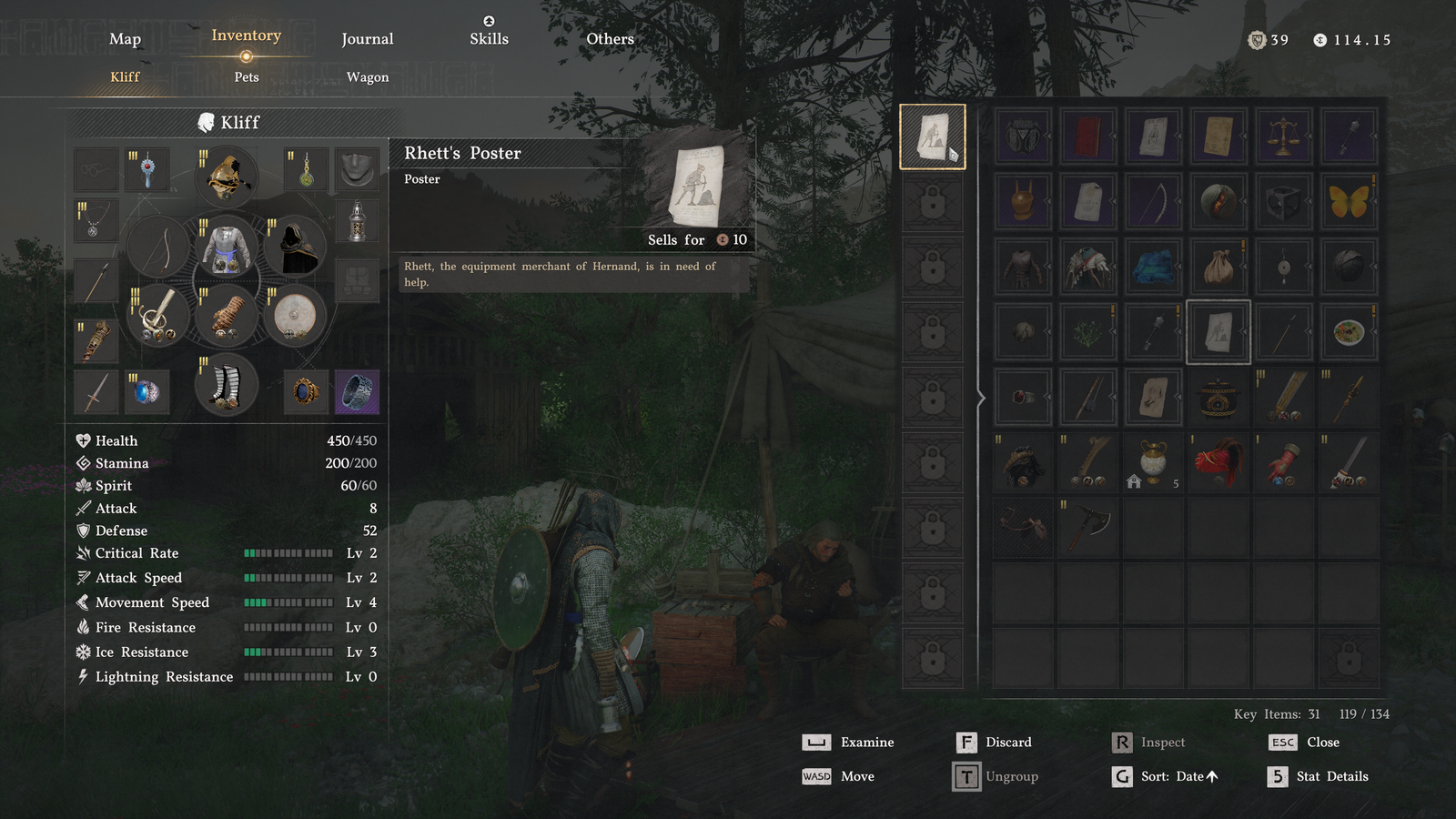 Как только предмет становится безопасным для выброса, он перемещается из стопки ключевых вещей, его фон становится белым, и с этого момента он начинает занимать полноценный слот в инвентаре