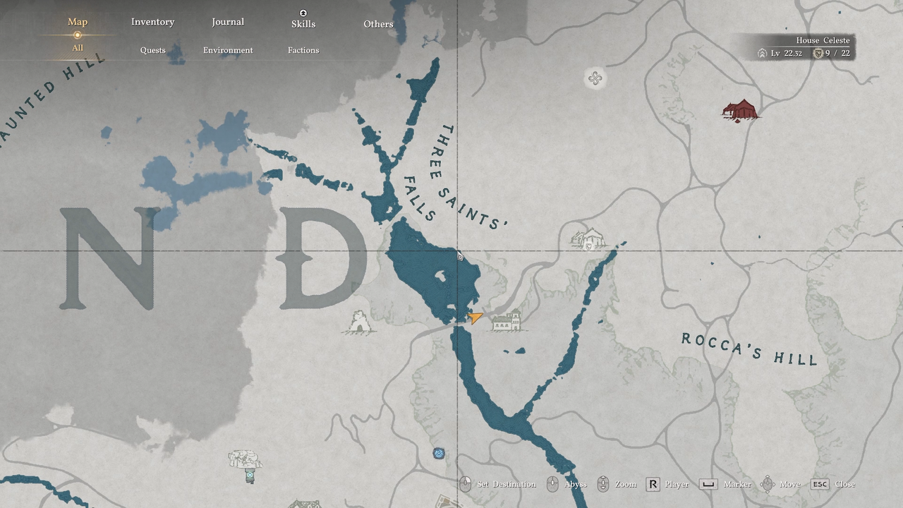 отправляйтесь на север от замка Хернанд (Hernand Castle) к огромному мосту