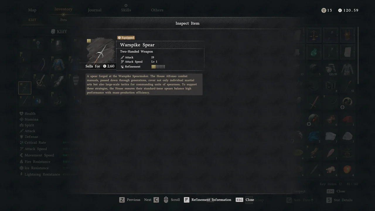 Копье с боевым шипом (Warspike Spear)