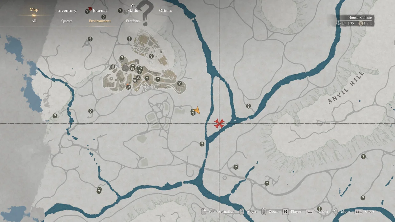 Отправляйтесь прямо на восток от города Хернанд (Hernand Town)