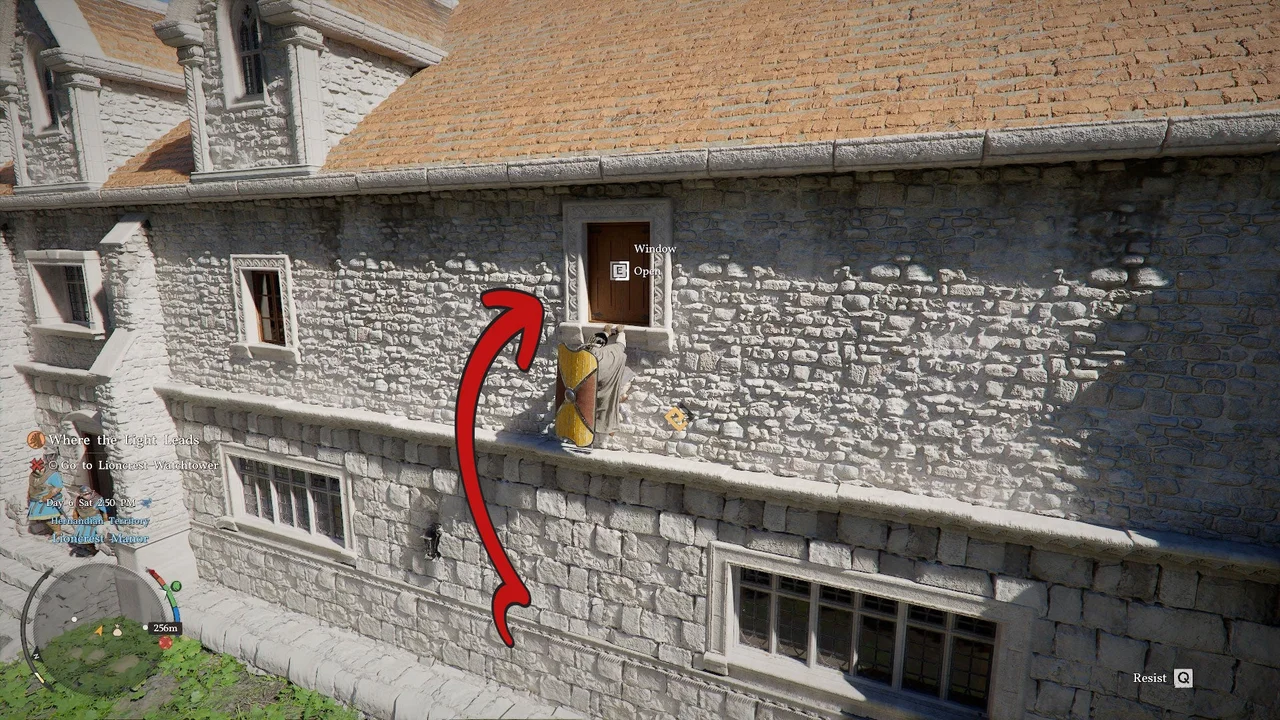 Ваша цель — поместье Лайонкрест (Lioncrest Manor) в северной части города.