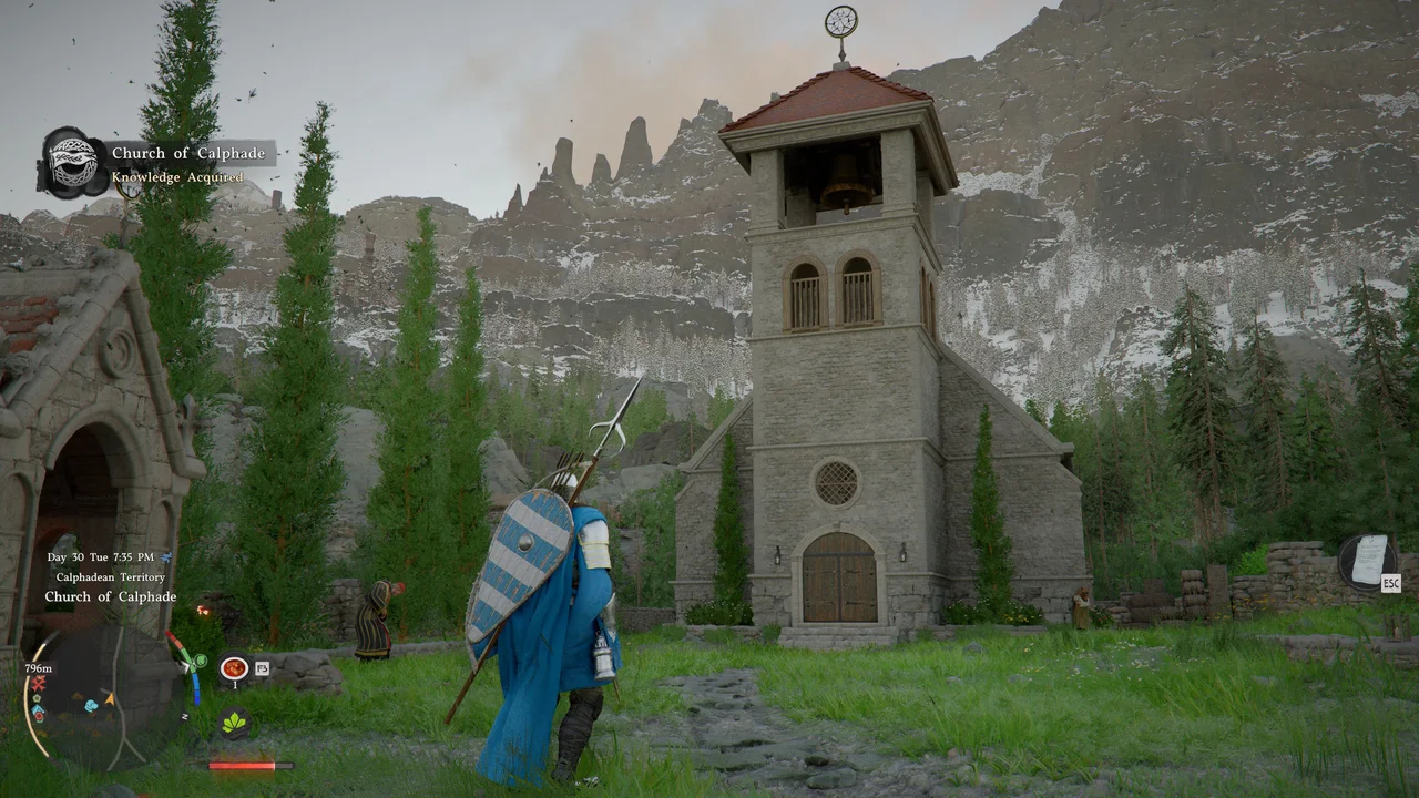 Оказавшись в землях Кальфада, найдите небольшой городок слева от массивного замка