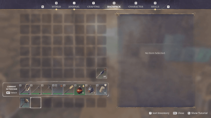 Большой рюкзак добавляет 24 места для хранения инвентаря, увеличивая его размер в два раза.