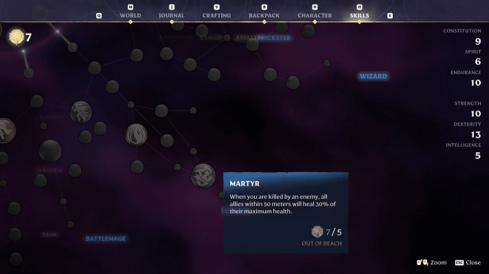 Описание скиллов Enshrouded