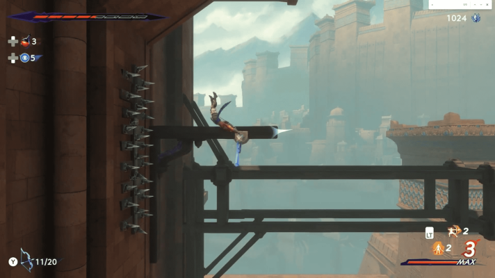 Выбираем куда прыгать по стрелке Prince of Persia: The Lost Crown Выбираем куда прыгать по стрелке Prince of Persia: The Lost Crown