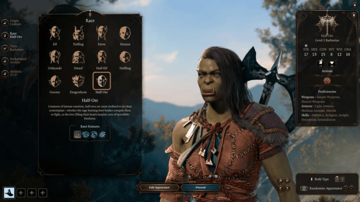 Полуорк Baldur's Gate 3 Полуорк Baldur's Gate 3