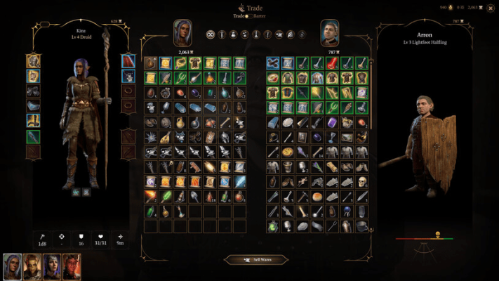 Продажа торговцу Baldur's Gate 3 Продажа торговцу Baldur's Gate 3