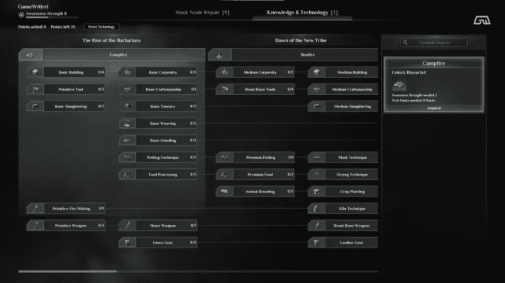 Как развести костер в Soulmask