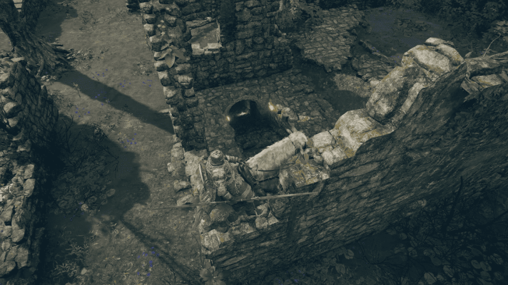 В руинах, сожженных драконом, расположенных в большом озере к югу от руин Фронта врат, есть большая стена, через которую можно перепрыгнуть с помощью Торрента, чтобы найти подвал с Двойным клинком.