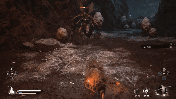 Когда путь откроется, через пропасть вы увидите другую святыню, а эта тропинка ведет вверх по левой стороне.