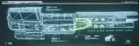 Чертёж Супер-Разрушителя сбоку: вооружение корабля