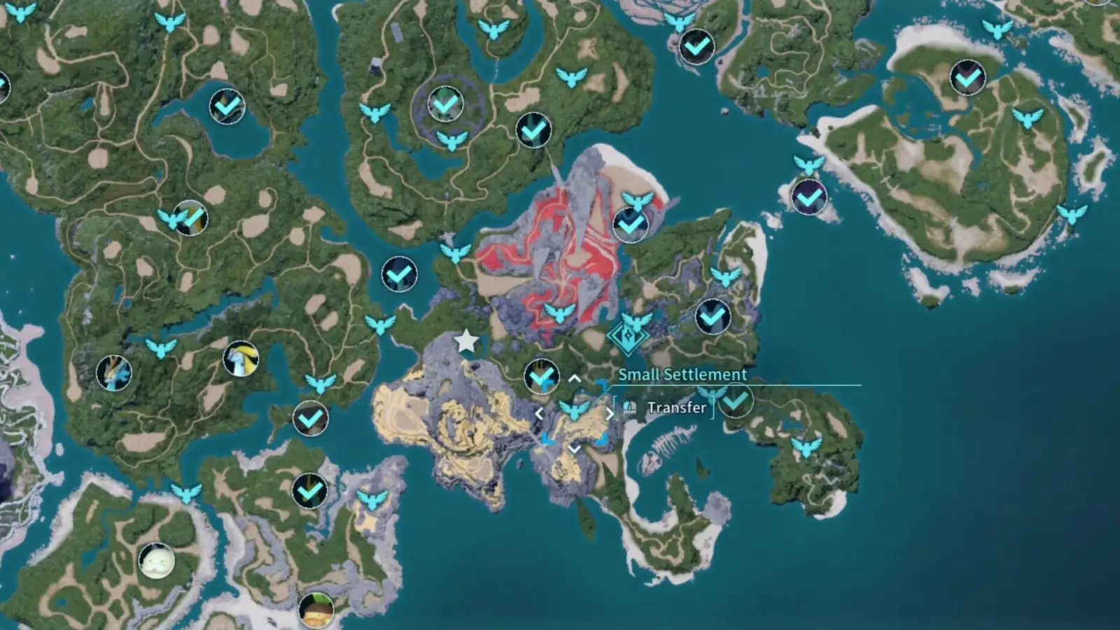 Небольшое поселение (Small Settlement) рядом со стартовым островом