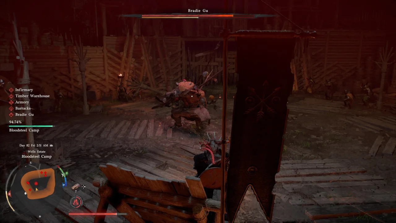 Давление Поворотный удар (Turning Slash) добивает Брэди Гу