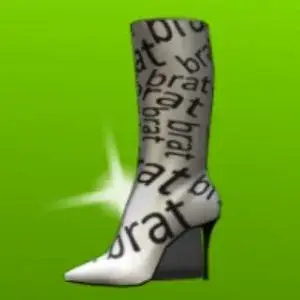 Туфли с принтом brat (brat Heels with brat All Over)