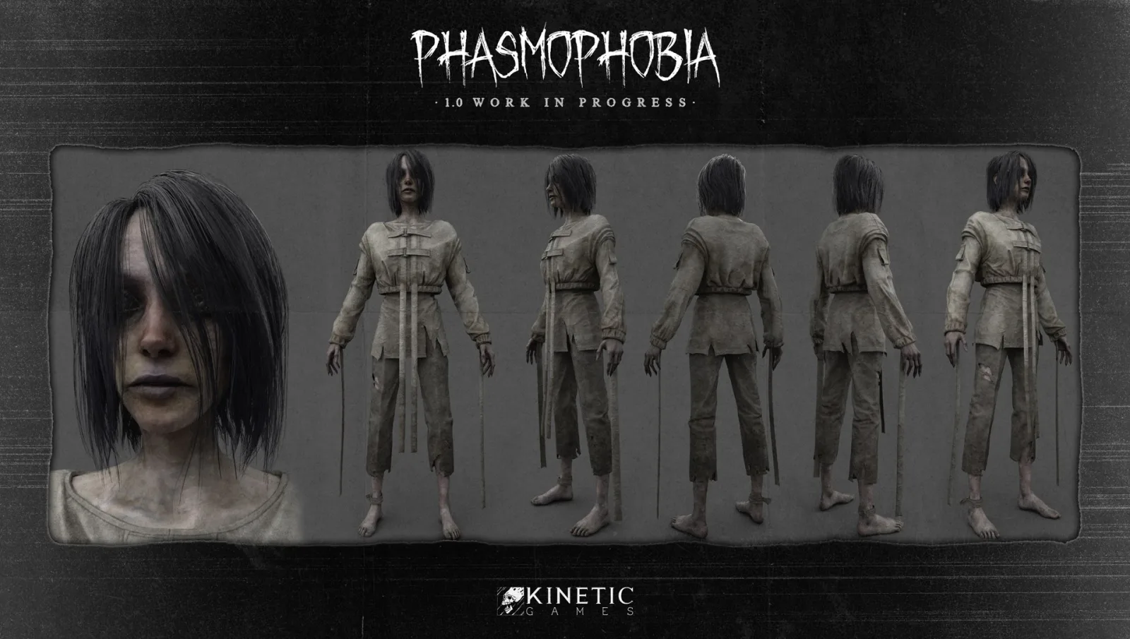Обновлённая модель призрака Patient 07 для Phasmophobia 1.0 — работа в процессе
