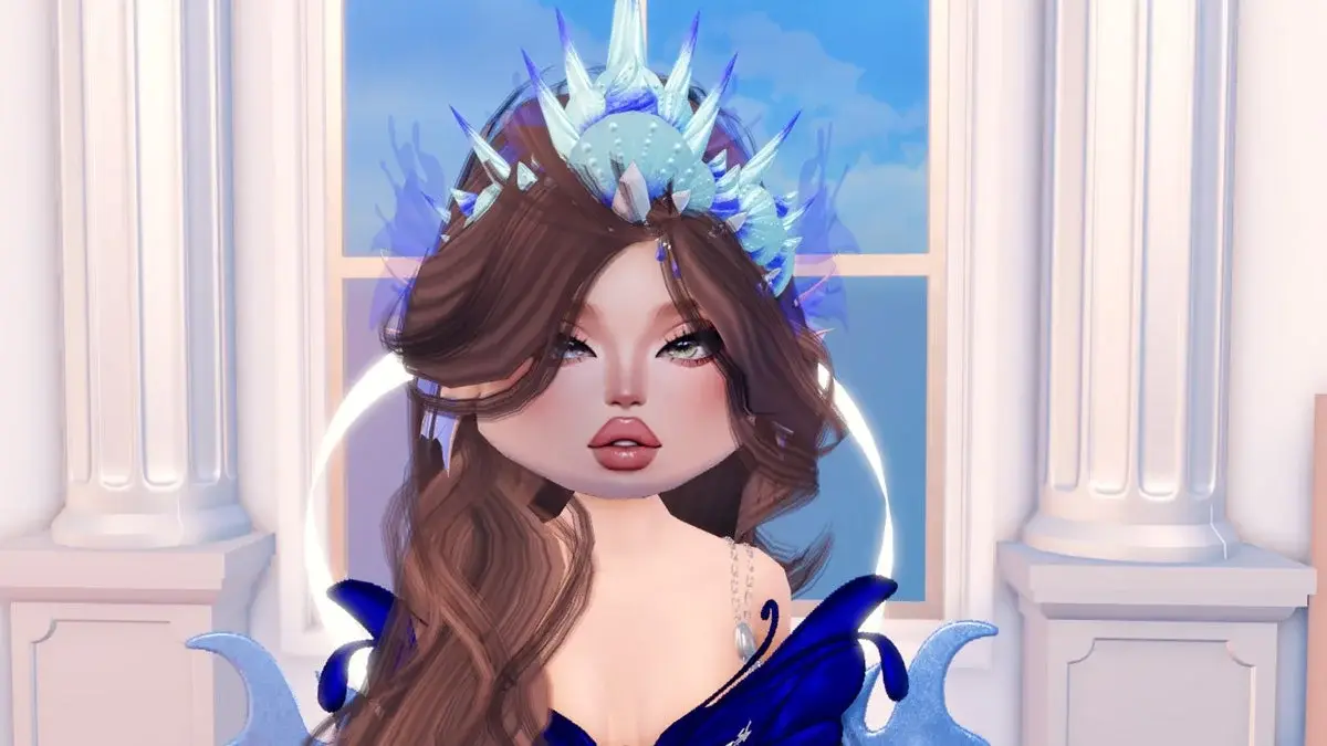 Ракушечная корона в Dress to Impress