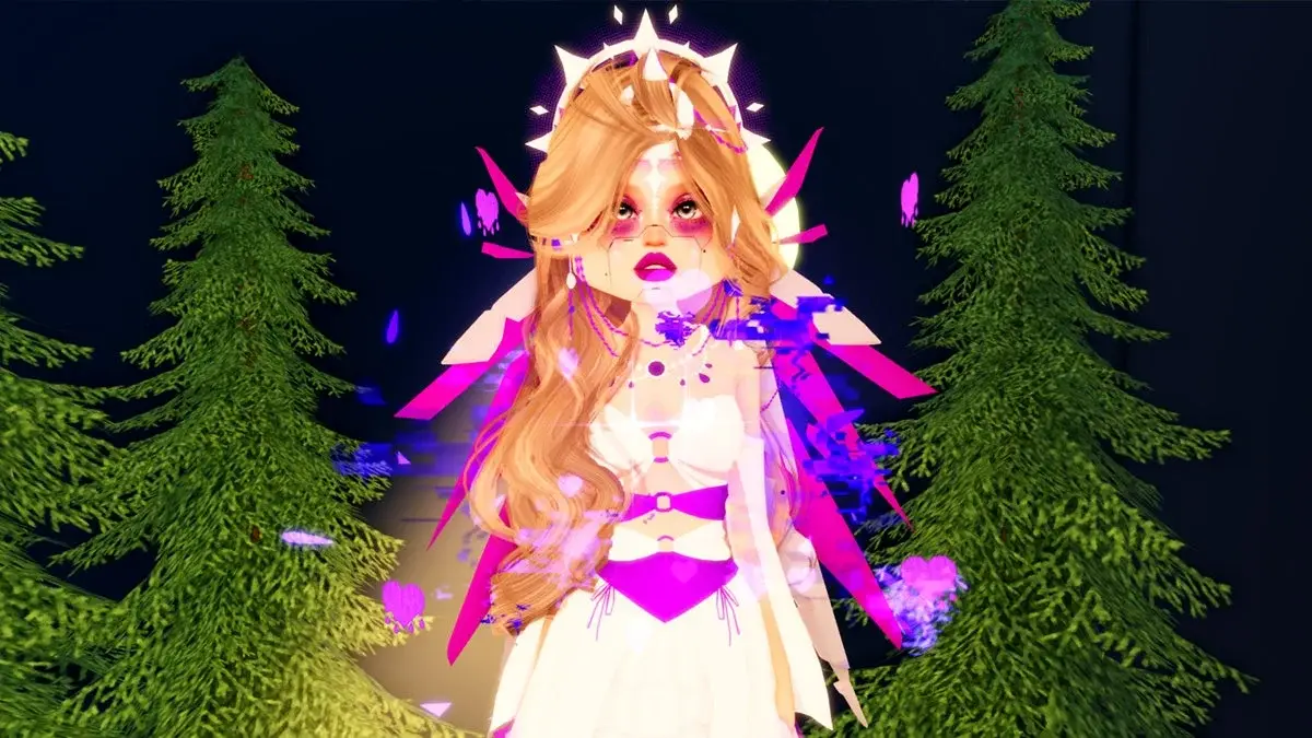 Киберпанк-крылья Twitch в Dress to Impress
