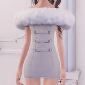 Меховое платье, вариант «Full Fur» (полный мех)
