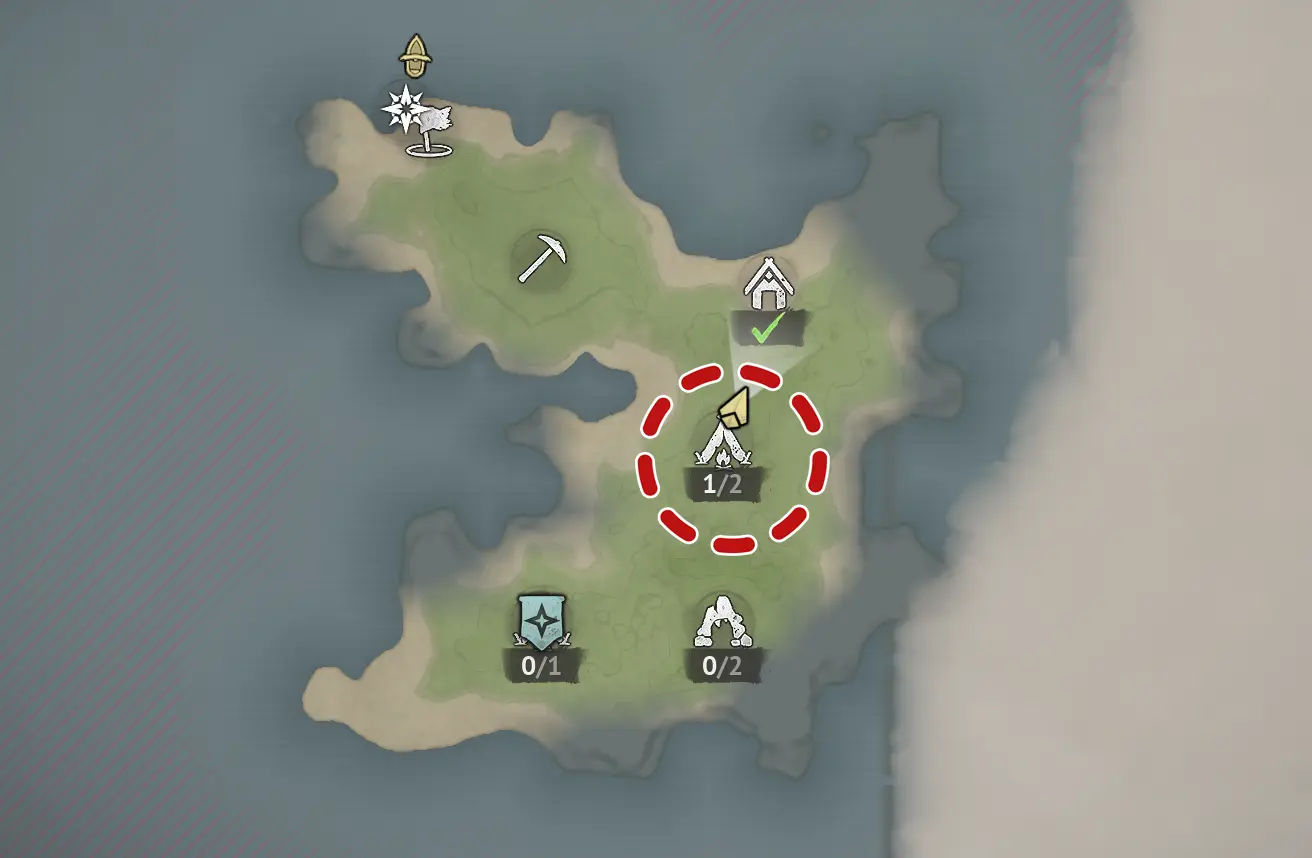 Остров с Хижиной рыбака и Пещерой в джунглях