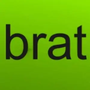 Надпись brat (brat Text)